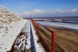 Snow at Hornsea Wallpaper