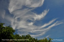 Wispy Clouds, Acton Turville, Gloucestershire 2020 Wallpaper