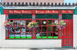 Village Butchers Wallpaper