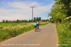 Cyclists, Littleton Drew Lane, Acton Turville, Gloucestershire 2020 Wallpaper