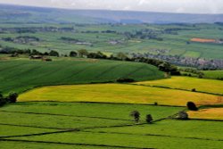 View from Castle Hill near Huddersfield Wallpaper