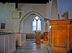 Interior of the Church of St Clements, Old Romney Wallpaper