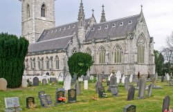 The Marble Church, Bodelwyddan - view from the churchyard Wallpaper