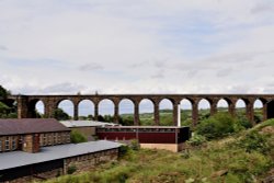 Railway Viaduct, Denby Dale Wallpaper