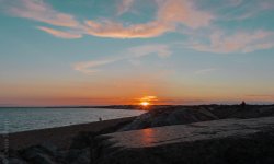 Sunset over Milford On Sea Wallpaper