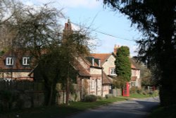 Period cottages in Brightwell Baldwin Wallpaper