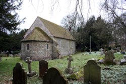 Snowdrops at St Botolph's Church, Swyncombe