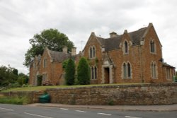 Almshouses in Broughton Wallpaper