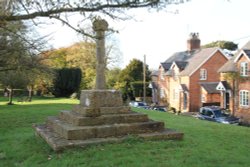 The medieval preaching cross outside the church in Somerton Wallpaper