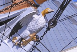 The figurehead of HMS Gannet at Chatham Historic Dockyard Wallpaper