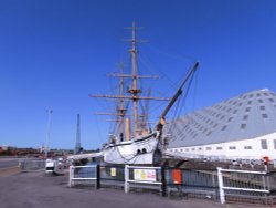 HMS Gannet at Chatham Historic Dockyard Wallpaper