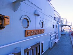 HMS Cavalier at Chatham Historic Dockyard Wallpaper