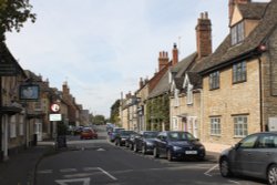 Street scene in Eynsham Wallpaper