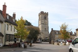 St. Leonard's Church and The Square, Eynsham Wallpaper