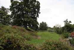 The earthwoks of the castle ruins at Swerford Wallpaper