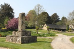 The unusual war memorial at Westwell Wallpaper