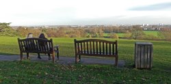 Relaxing at Cusworth Hall with view of Doncaster Wallpaper