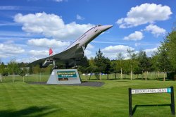 Concorde at the Entrance to Brooklands Museum Wallpaper