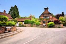 General View at the Top of Ripley Road, East Clandon Wallpaper