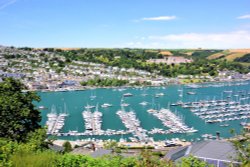 Dartmouth View From Across the River Dart, Including the Royal Naval College Wallpaper