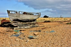 Another Derelict Boat at Dungeness Wallpaper