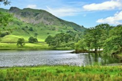 Grasmere View with the Langdales Behind in the Lake District Wallpaper