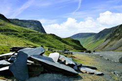 Honister Slate Quarry View to Via Ferrata in the Lake District Wallpaper