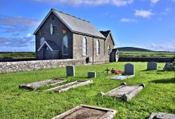 Escalls Chapel Near Sennen, with its Surfboard Cross Wallpaper