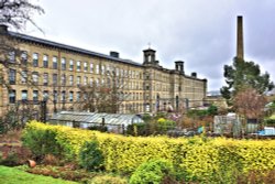 Salt's Mill in Saltaire Wallpaper