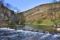 The Stepping tones at Dovedale Wallpaper