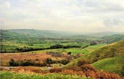 Hope Valley View from Castleton in Autumn Wallpaper