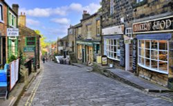 View Down West Lane, Haworth Wallpaper