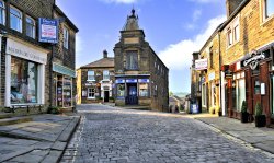 The Top of West Lane at Haworth Wallpaper