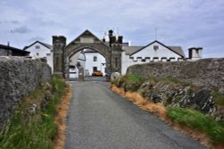 The Entrance to Point Lynas Lighthouse Station, Now Holiday Flats Wallpaper