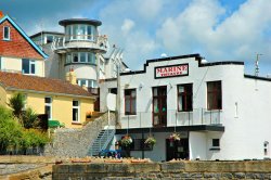 Lighthouse Style Flats at Lyme Regis Wallpaper