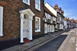 A Mixture of Medieval Housing Styles in Sandwich Wallpaper