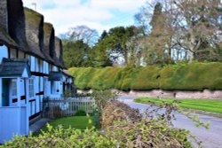 Cottages at Brampton Bryan. Wallpaper