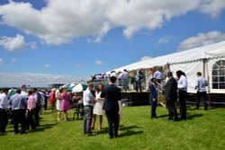 The Silks Pavilion on the Epsom Derby Day Wallpaper