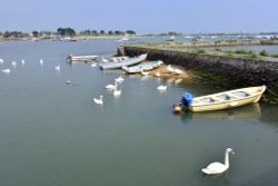 An arm of Chichester Harbour at Emsworth Wallpaper