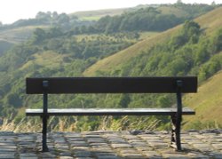 Contemplating the walk along The Monsal Trail.