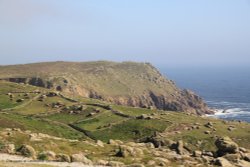 The coast at Land's End Wallpaper