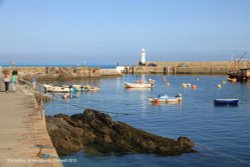 The harbour at Mevagissey Wallpaper