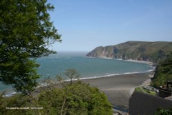 The beach at Lynmouth Wallpaper