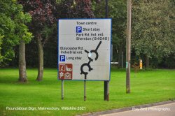 Roadsign, Malmesbury, Wiltshire 2021 Wallpaper