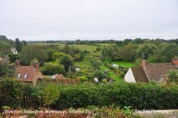 View from Abbey Row, Malmesbury, Wiltshire 2021 Wallpaper