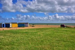 Beach Huts on Hayling Island Wallpaper