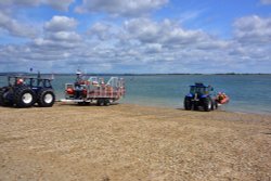 Launching the Hayling Island Lifeboats Wallpaper