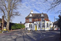 The Woodman Public House in Otford, Kent Wallpaper