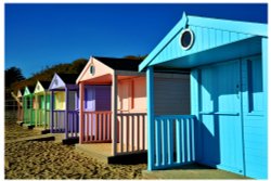 Beach huts Wallpaper