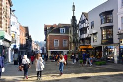 The Buttercross on Winchester High Street Wallpaper